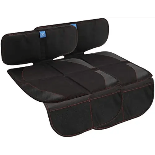 funbliss Car Seat Protector for Baby Child Car Seats 2 Packs Black,Waterproof Seat Protector with Thickest Padding for Baby Car,Dog Mat - Cover Pad Protects Automotive Vehicle Leather