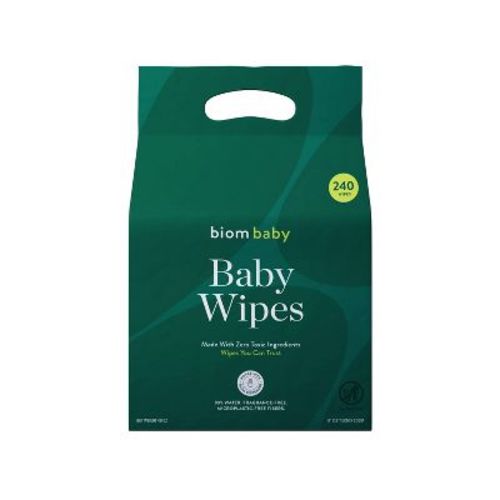 Biom Plant Based Hypoallergenic Baby Wipes -Fragrance Free - 240ct: Face, Hands, Nose, Whole Body, Diaper Area