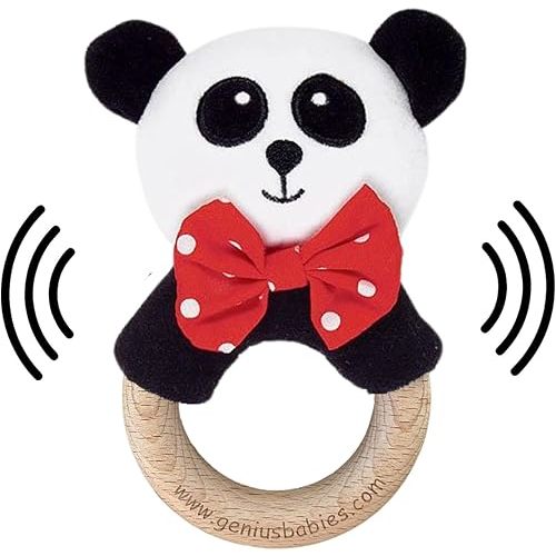 Genius Babies Plush Panda Baby Rattle