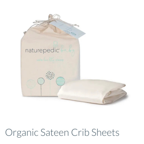 Organic Sateen Crib Sheets