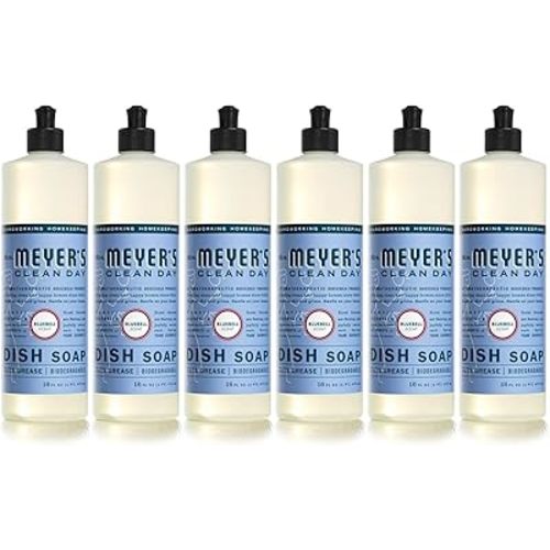 MRS. MEYER'S CLEAN DAY Liquid Dish Soap, Bluebell, 16 fl. oz - Pack of 6