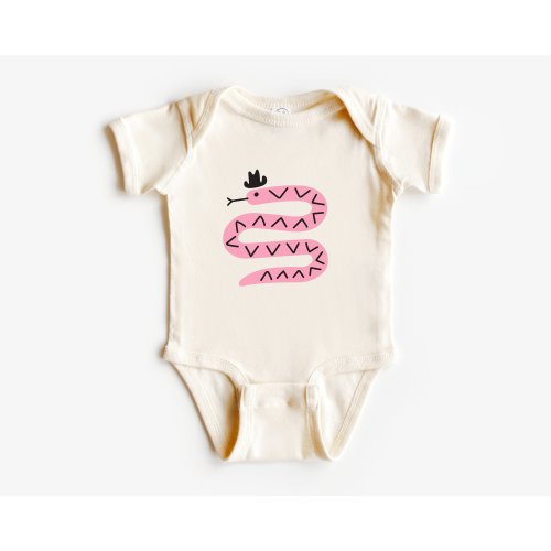 Cowboy Snake Infant Onesie: Natural Cotton Bodysuit