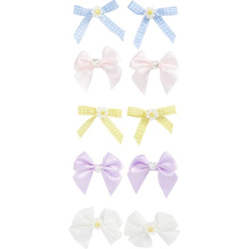 Kids' Assorted 10-Pack Spring Bow Clips