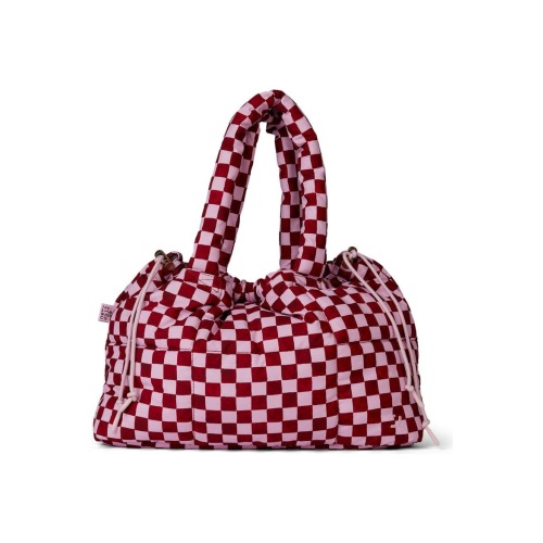 Crimson Haze Marshmallow Midi Tote Bag