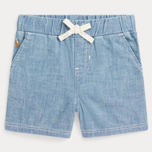 Indigo Cotton Chambray Short