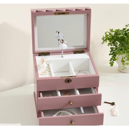 Soft Berry Penny Jewelry Box