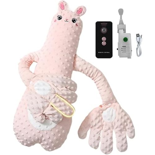 Sleep Patting Soother, Sleep Soothers, with 3 Adjustable Modes Calming Stuffed Animal Cushion, for Diaper Changing Tummy Time Hospital Stay Stroller