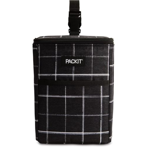 PackIt Freezable Double Bottle Bag, Built with EcoFreeze Technology, Antimicrobial lining, Collapsible, Reusable, Zip Closure, Buckle Handle, Perfect for Breastmilk and Formula On the Go