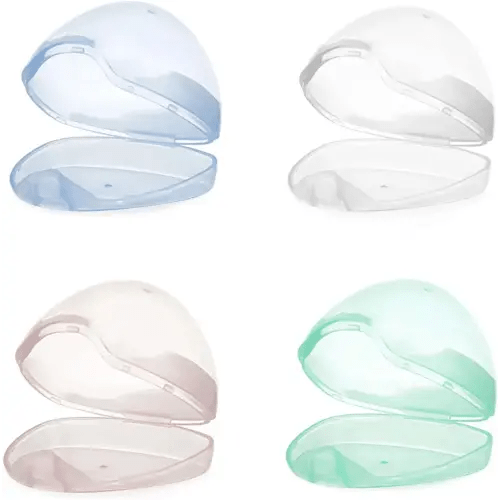 PandaEar Pacifier Nipple Holder Case Container Boxes (4 Pack)| Universal Accessories Holders| Travel Cases| BPA Free