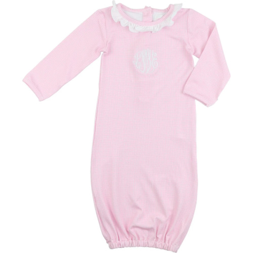Pink Gingham Knit Baby Gown – Cecil & Lou