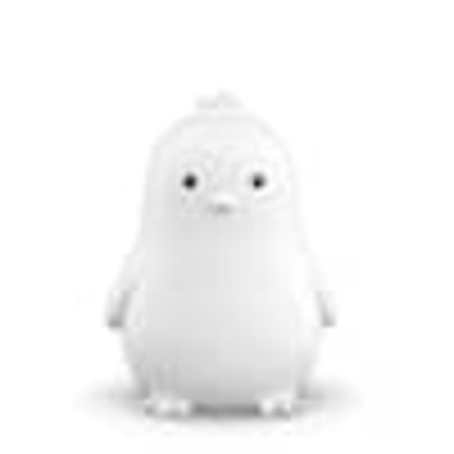 Globe Electric 6.6 in. Rechargeable Chick Multi-Color Changing Integrated LED Silicone Touch Activated Night Light Lamp, White 13943