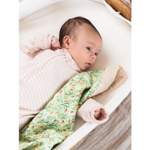 Strawberry Meadow Baby Lovey Muslin Blanket - 1canoe2