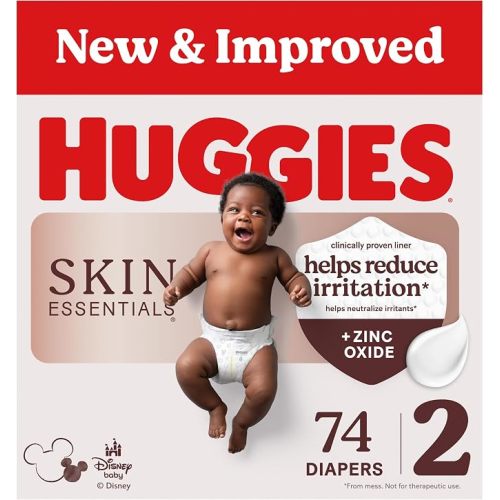Huggies Skin Essentials Diapers Size 2, 74 Count