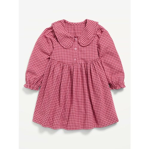 Long-Sleeve Flannel Dress for Toddler Girls | Old Navy