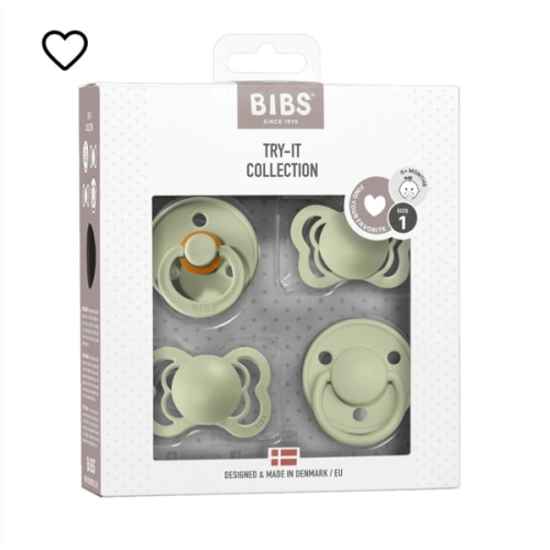 Bibs - Try-It Collection - 4pk - Size 1 - Sage | Kido Bebe
