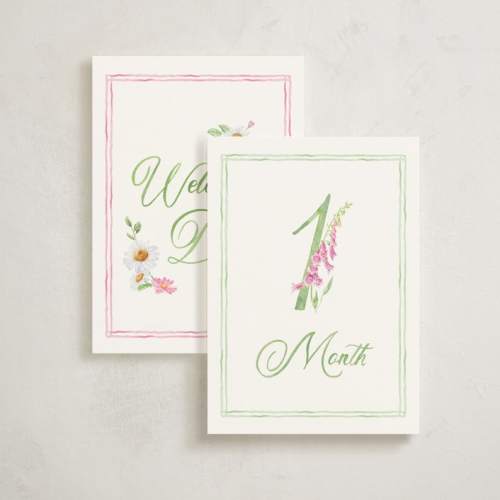 Blooming Baby Baby Milestone Cards by Bayberry Kate