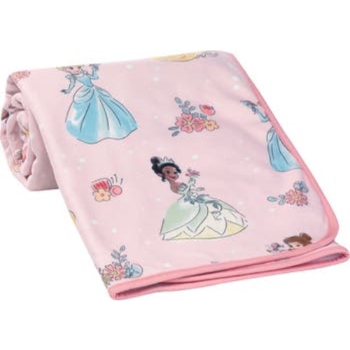 Disney Princesses Fleece Baby Blanket - Belle/Tiana/Cinderella