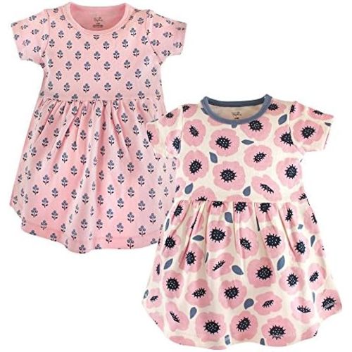 Touched by Nature Baby-Girls Organic Cotton Short-Sleeve and Long-Sleeve Dresses