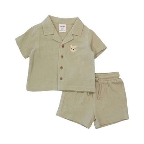 Light Green Baby Shirt And Short Set | Best&Less™ Online