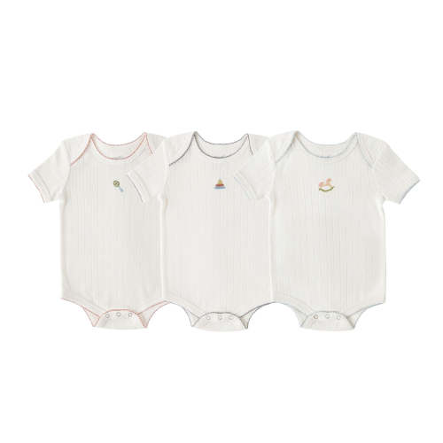 Petit Pehr Pointelle One-Piece 3-Pack - Playtime