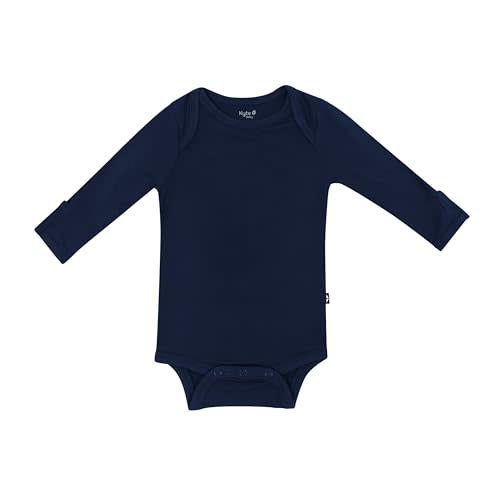 KYTE BABY Soft Bamboo from Rayon Long Sleeve Unisex Bodysuit, 0-24 Months