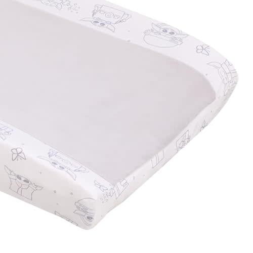 Warner Brothers Harry Potter Magical Moments Grey and White Super Soft Changing Pad Cover