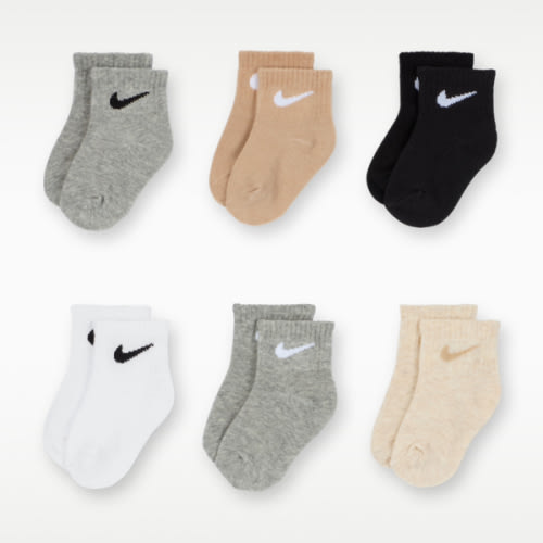 Nike Swoosh Baby/Toddler Ankle Socks (6 Pairs). Nike.com