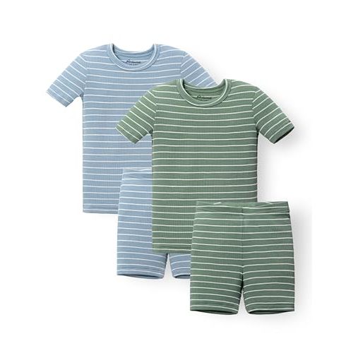 AVAUMA Stripe Pattern Baby Boys Girls Pajama Set Kids Toddler Snug fit Ribbed Sleepwear pjs for Daily Life Style