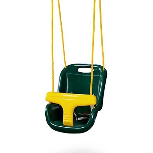 Gorilla Playsets High Back Infant Swing - Green w/ Yellow Rope