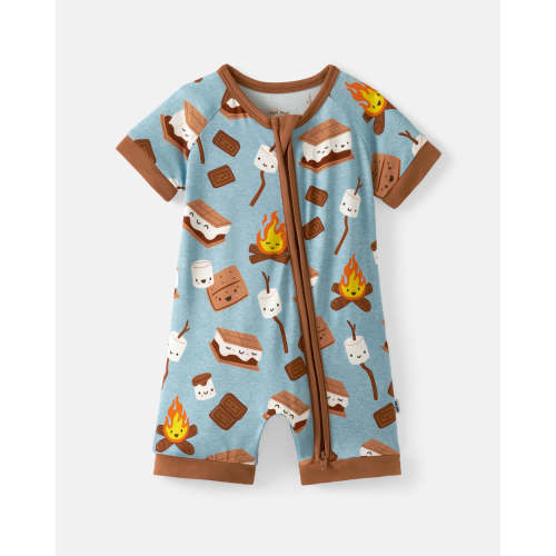 S'mores Galore Shorty Zippy - Little Sleepies
