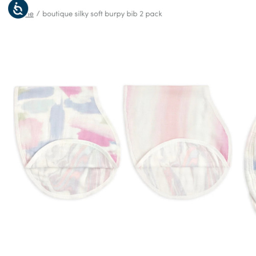 Florentine Silky Soft Burpy Bib 2pk | aden + anais