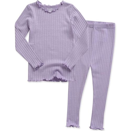 VAENAIT BABY Infant Kids Toddler Junior Girls Soft Comfy Modal Tencel Shirring Sleepwear Pajamas 2pcs Set