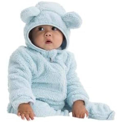 THE NORTH FACE Baby Campshire One-piece | Cozy Fleece Winter Onesie, With Mittens, Booties & Attached Bear Ear Hood