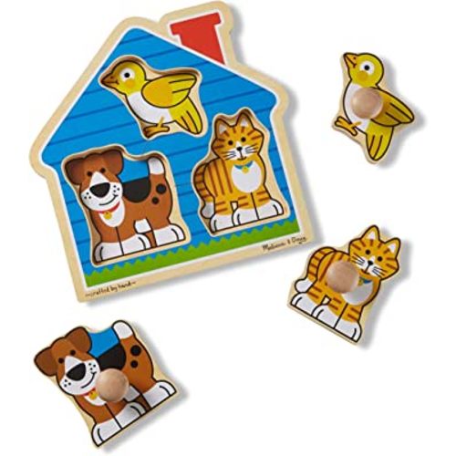 Melissa & Doug Pets Jumbo Knob Wooden Puzzle