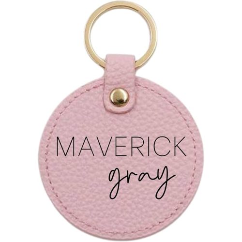 Personalized Tags, Diaper Bag Keychain, Booksack Tag, Backpack Label, Leather Keychain, Personalized Name for Bags, Luggage Tag, Engraved (Light Pink, First Name Print, Second Name Script)