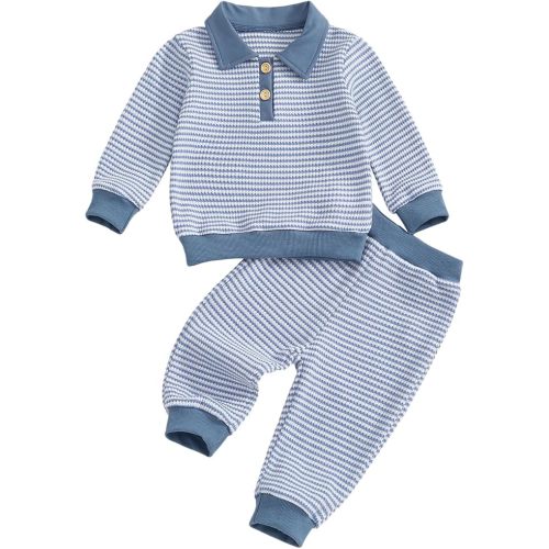 Fall/Winter Striped Sweater Set (6-12M)