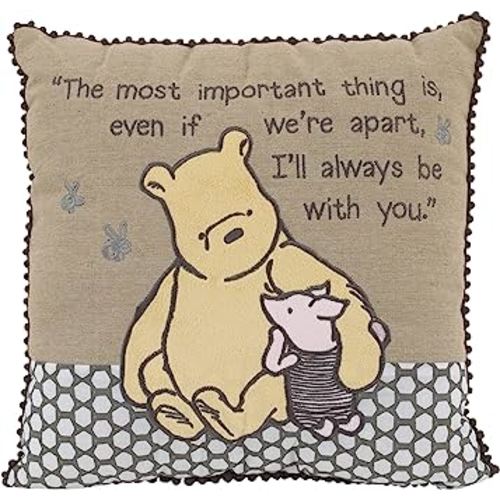Disney Classic Pooh - A Day with Pooh - Decorative Pillow with Applique & Embroidery