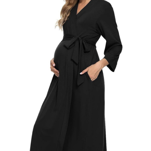 Xpenyo Women's Maternity Sleepwear,Labor/Delivery/Nursing/Hospital Nightgown Kimono Robes Long Pregnancy Loungewear