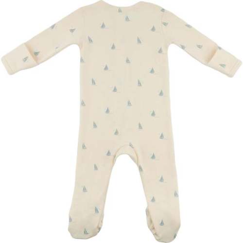 Mini Sailboats Footie , Milk - Oh Baby! | Maisonette