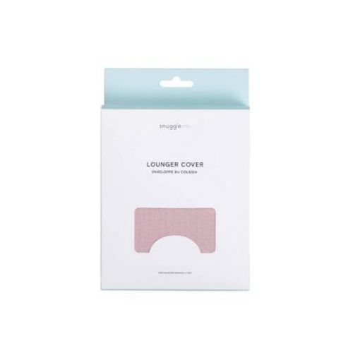 Snuggle Me Lounger Curve Muslin Cover - Petal