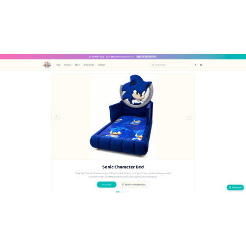 Sonic Blue Lounge Bed | micasitakids1