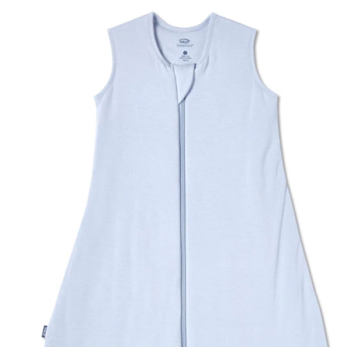 HALO - 1.5 TOG supersoft bamboo wearable blanket, double zipper sleeping bag with weighted feel - blue