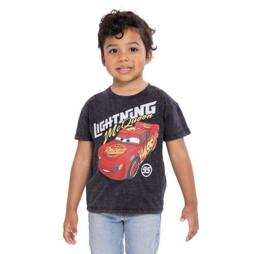 Disney Pixar Cars Toddler Short Sleeve Crewneck Tee, Sizes 12M-5T