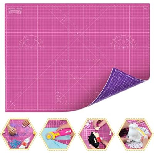 Self Healing Cutting Mat A0 36"x 48" Double Sided Pink Mat