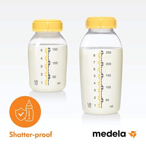 Medela Breast Milk Collection and Storage Bottles, 6 Pack, 5 Ounce Breastmilk Container, Compatible with Medela Breast Pumps and Made Without BPA - 6 Count (Pack of 1)