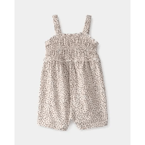 Baby Girl Cheetah Sleeveless Romper - Brown/Ivory | Carter's