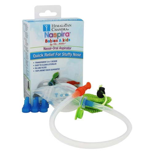Himalayan Chandra Naspira Nasal Oral Aspirator for Babies and Kids, 1 Ea, 3 Pack