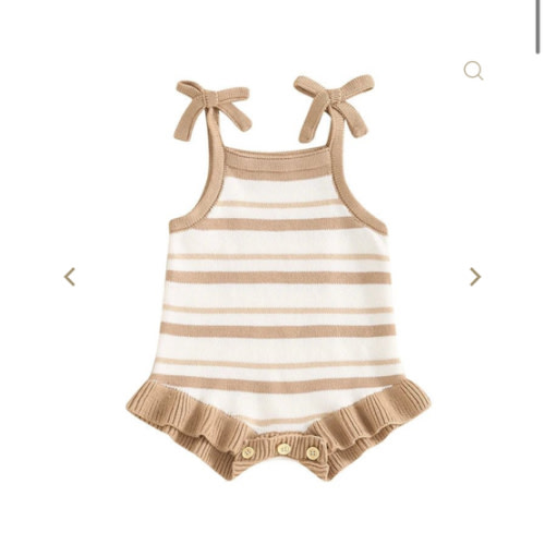 Striped Ruffle Onesie