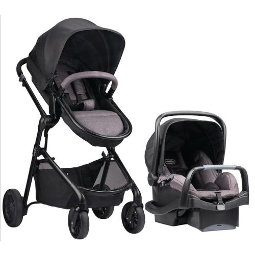 Evenflo Pivot Modular Travel System with SafeMax Infant Car Seat - Casual Gray