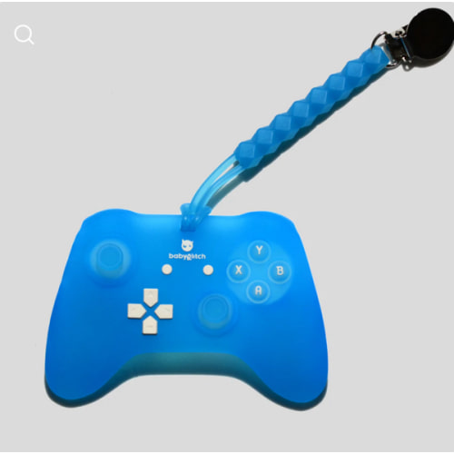 Lil Pro Controller In Frosted Blue Baby Teether – BabyGlitch